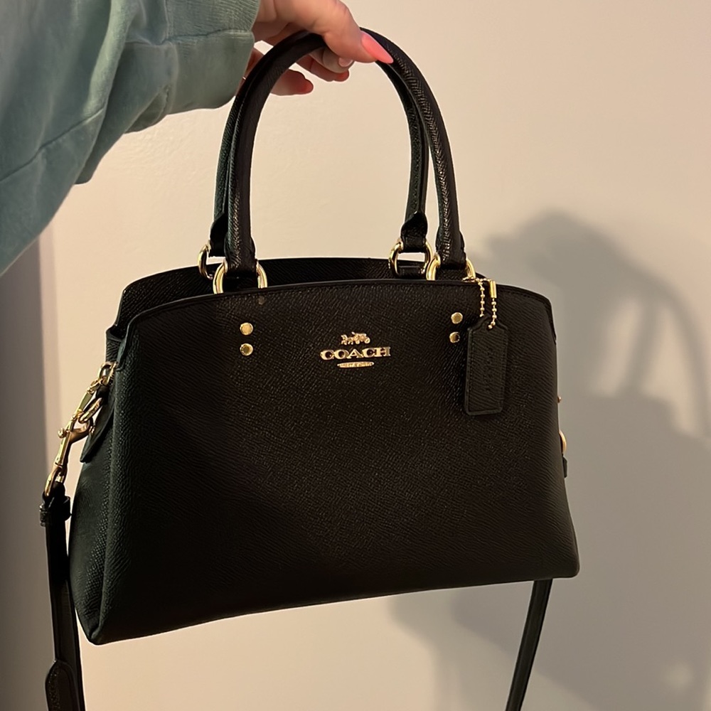 Coach Black Mini Lillie Carryall